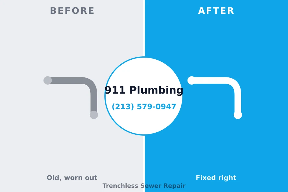 Before and after: plumbing repair Sac City, IA
